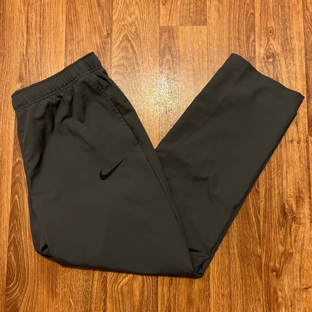 Nike Form Dri-Fit Track‎ Pants Men XL Black Athletic Training Ankle Zip Pockets